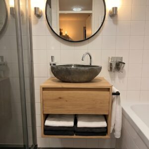 Badmeubel van eiken zwevend | Eindhoven