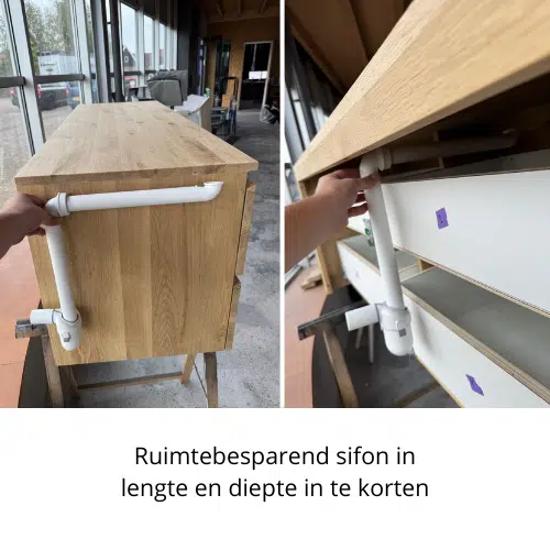 Badmeubel van eiken zwevend | Eindhoven - Afbeelding 5