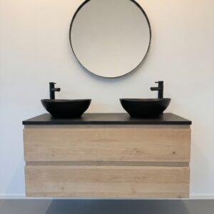 Eiken badkamermeubel Soest met melamine topblad