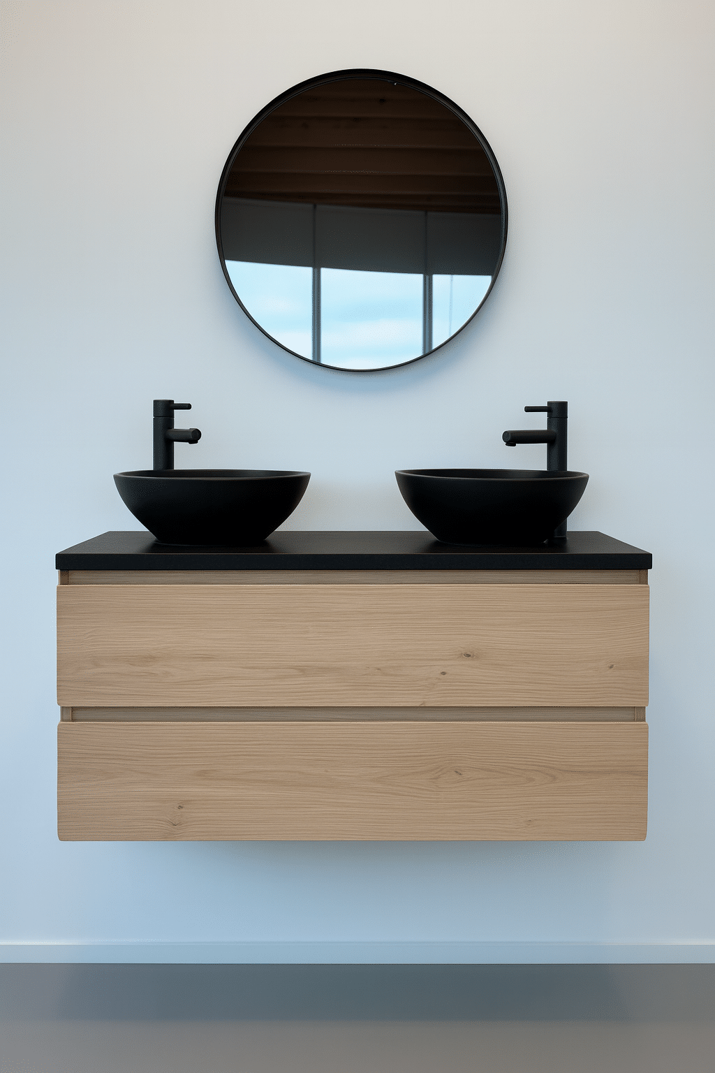 Eiken Badkamermeubel Soest Met Melamine Topblad Eiken Badkamermeubel Soest Met Melamine Topblad