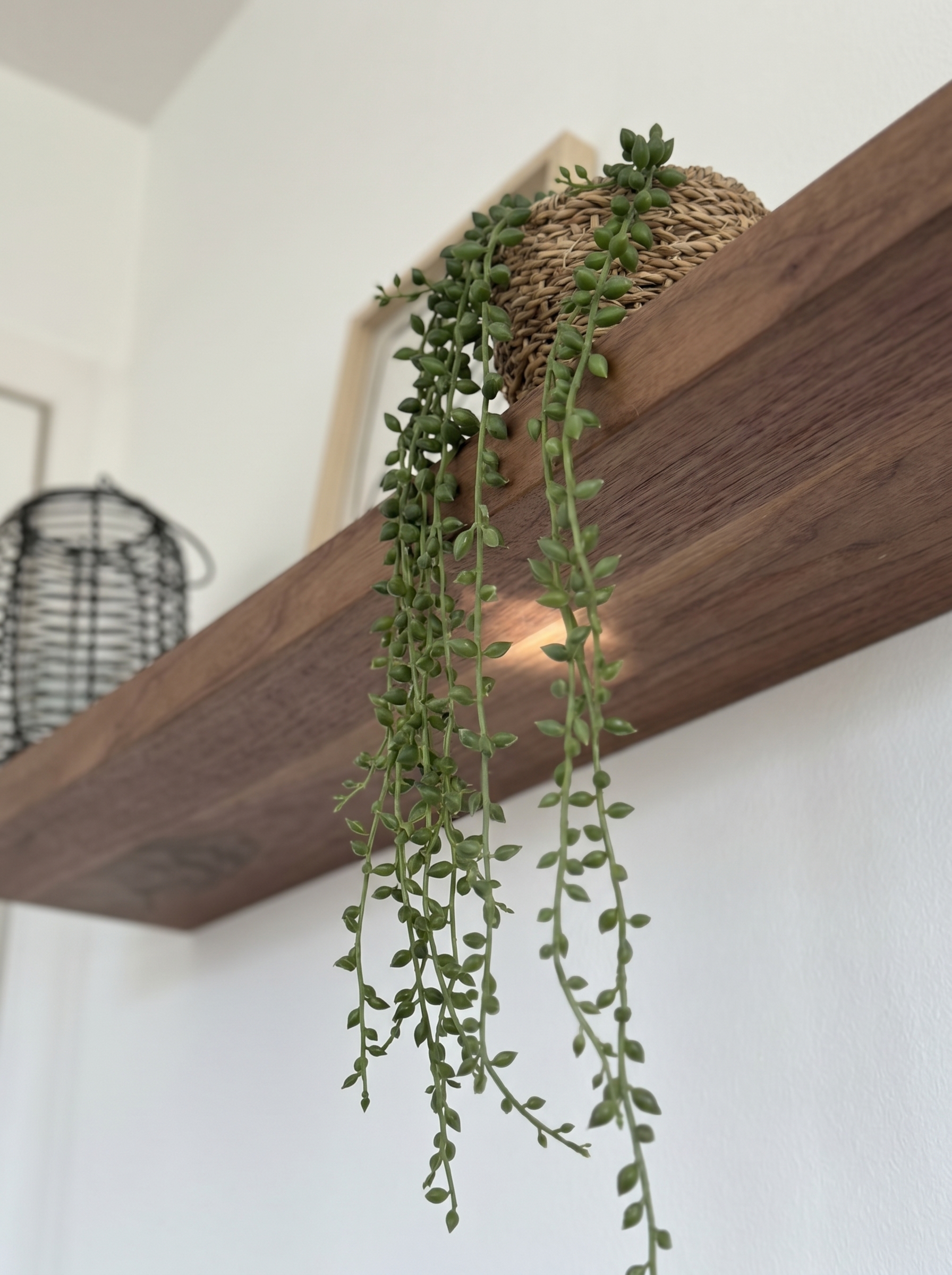 Noten wandplank op maat blinde bevestiging - Afbeelding 3