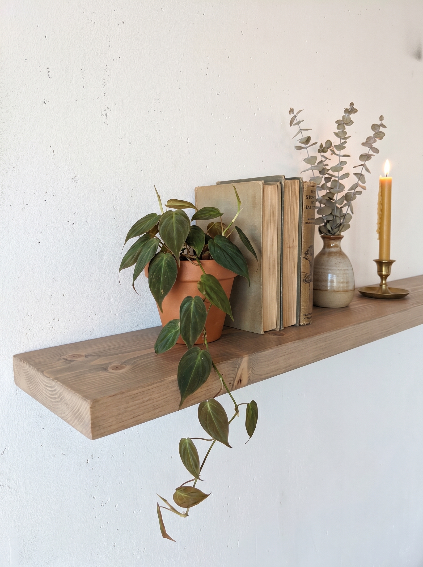 Vuren wandplank op maat