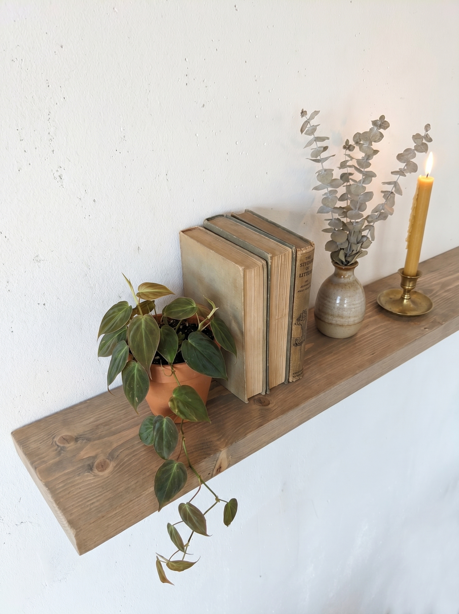 Vuren wandplank op maat - Afbeelding 2