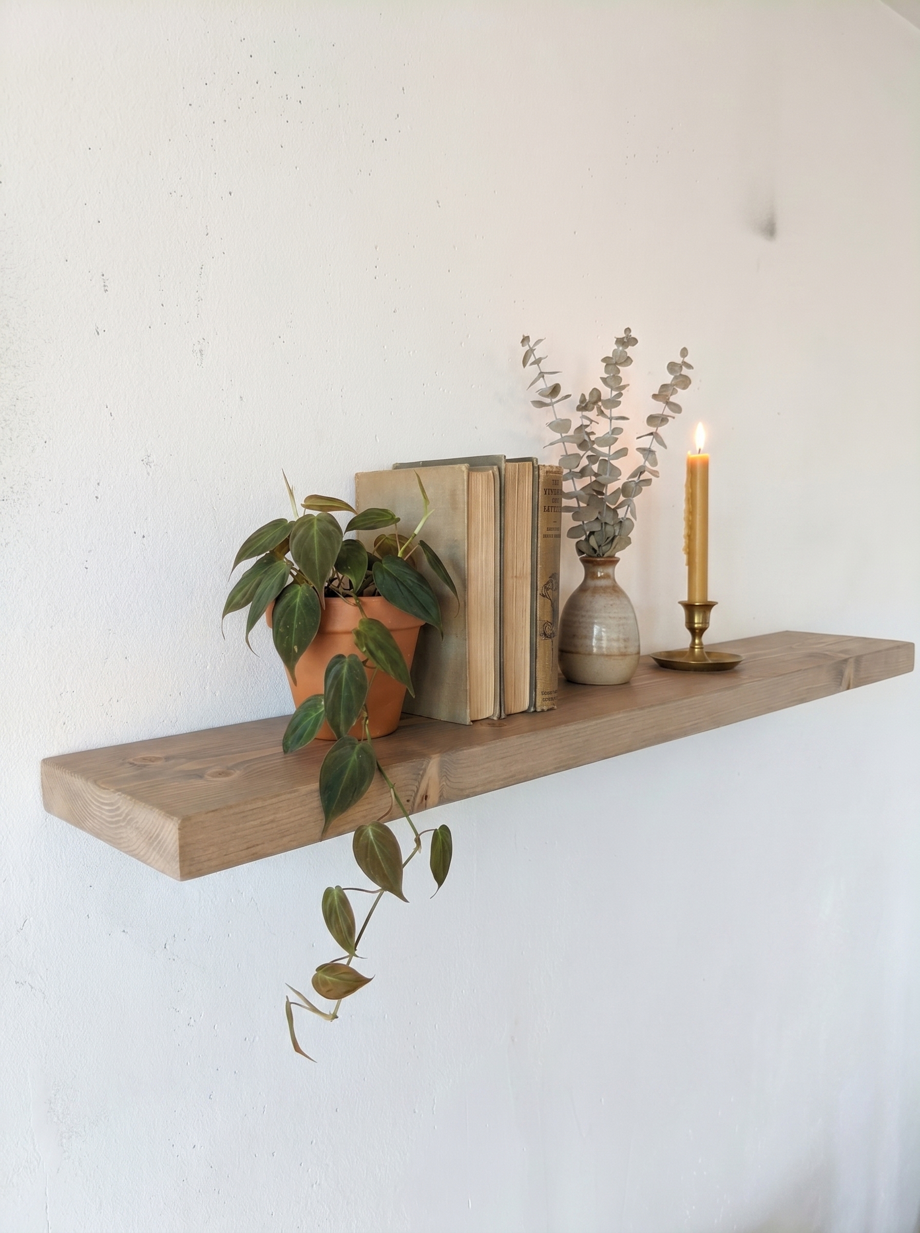 Vuren wandplank op maat - Afbeelding 3